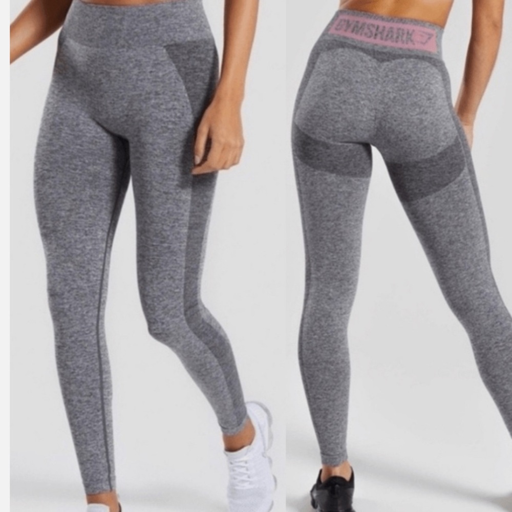 Gymshark Pink and Gray Leggings